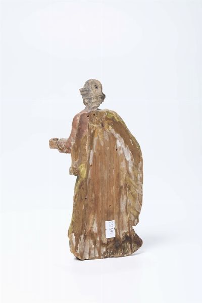 S.Giuseppe in legno policromo, intagliatore veneto del XVIII secolo  - Asta Antiquariato - Associazione Nazionale - Case d'Asta italiane