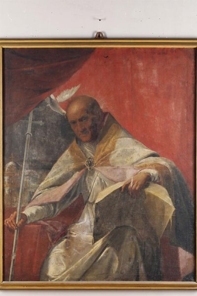 Ritratto di vescovo  - Asta Antiquariato - Associazione Nazionale - Case d'Asta italiane
