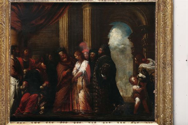 Cristo e l'adultera  - Asta Antiquariato - Associazione Nazionale - Case d'Asta italiane