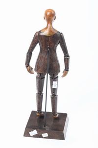 Manichino anatomico snodabile in legno, XIX secolo  - Asta Antiquariato - Associazione Nazionale - Case d'Asta italiane