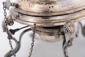 Samovar in argento, Londra 1906  - Asta Antiquariato - Associazione Nazionale - Case d'Asta italiane