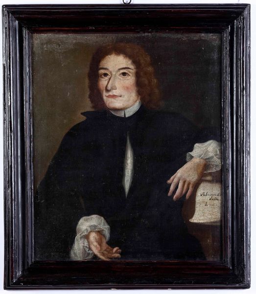 Scuola del XVIII secolo Ritratto raffigurante Alessandro della Luna  - Asta Dipinti Antichi - Associazione Nazionale - Case d'Asta italiane