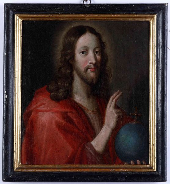 Scuola del XVIII secolo Salvator Mundi  - Asta Dipinti Antichi - Associazione Nazionale - Case d'Asta italiane