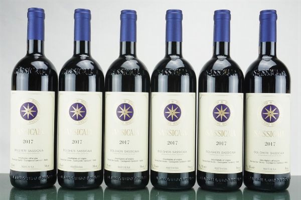 Sassicaia Tenuta San Guido 2017  - Asta L'Essenziale - Vini Italiani e Francesi da Cantine Selezionate - Associazione Nazionale - Case d'Asta italiane