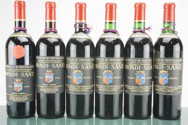 Brunello di Montalcino Riserva Biondi Santi  - Asta L'Essenziale - Vini Italiani e Francesi da Cantine Selezionate - Associazione Nazionale - Case d'Asta italiane