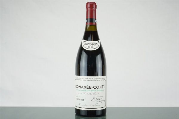 Romane Conti Domaine de la Romane Conti 1990  - Asta L'Essenziale - Vini Italiani e Francesi da Cantine Selezionate - Associazione Nazionale - Case d'Asta italiane