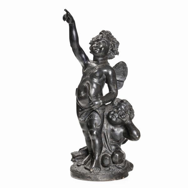 Plasticatore del XIX secolo Putto  - Asta Scultura del XIX e XX secolo - Associazione Nazionale - Case d'Asta italiane