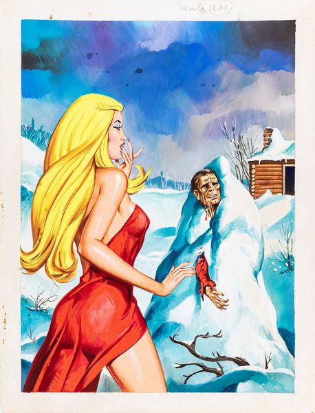 ,Studio Giolitti : Jacula - L'omino di neve  - Asta Guido Crepax e i grandi maestri dell'erotismo - Associazione Nazionale - Case d'Asta italiane