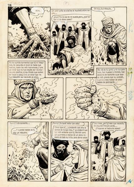 ,Alberto Salinas : Dago - Alleati dei Tuareg  - Asta Fumetti: tavole e illustrazioni originali - Associazione Nazionale - Case d'Asta italiane