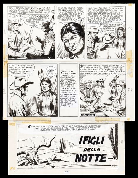 ,Galleppini Aurelio & Muzzi Virgilio : Tex - Tymal lo stregone  - Asta Fumetti: tavole e illustrazioni originali - Associazione Nazionale - Case d'Asta italiane