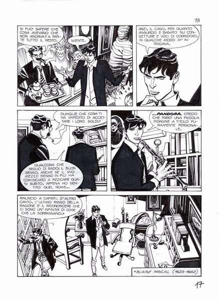 ,Nicola Mari : Dylan Dog - Nel segno del dolore  - Asta Fumetti: tavole e illustrazioni originali - Associazione Nazionale - Case d'Asta italiane