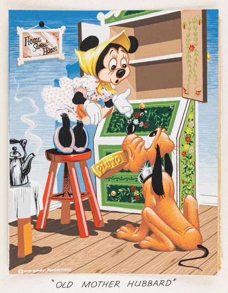 ,Disney Studio : Disney Nursery Rhyme: Old Mother Hubbard  - Asta Fumetti: tavole e illustrazioni originali - Associazione Nazionale - Case d'Asta italiane