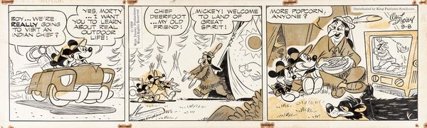 ,Floyd Gottfredson : Mickey Mouse  - Asta Fumetti: tavole e illustrazioni originali - Associazione Nazionale - Case d'Asta italiane