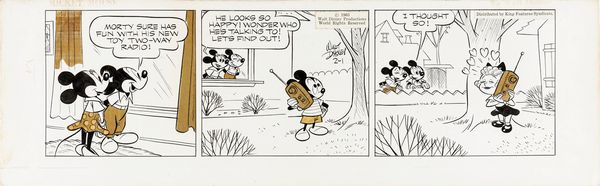 ,Floyd Gottfredson : Mickey Mouse  - Asta Fumetti: tavole e illustrazioni originali - Associazione Nazionale - Case d'Asta italiane