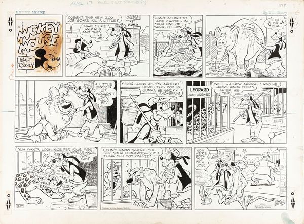 ,Manuel Gonzales : Mickey Mouse  - Asta Fumetti: tavole e illustrazioni originali - Associazione Nazionale - Case d'Asta italiane