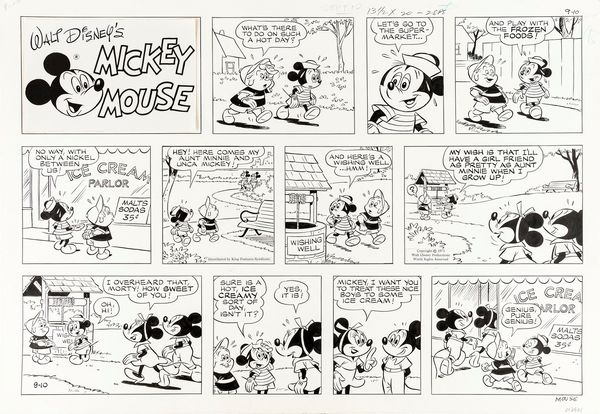 ,Manuel Gonzales : Mickey Mouse  - Asta Fumetti: tavole e illustrazioni originali - Associazione Nazionale - Case d'Asta italiane