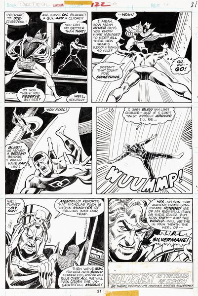 ,Bob Brown : Daredevil - Hydra-And-Seek  - Asta Fumetti: tavole e illustrazioni originali - Associazione Nazionale - Case d'Asta italiane