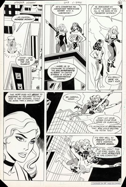 ,Don Heck : Wonder Woman - The black Canary Is Dead!  - Asta Fumetti: tavole e illustrazioni originali - Associazione Nazionale - Case d'Asta italiane