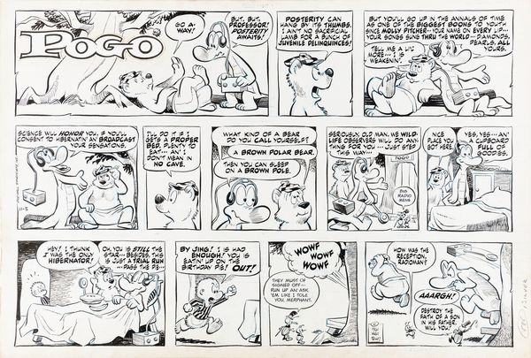 ,Walt Kelly : Pogo  - Asta Fumetti: tavole e illustrazioni originali - Associazione Nazionale - Case d'Asta italiane