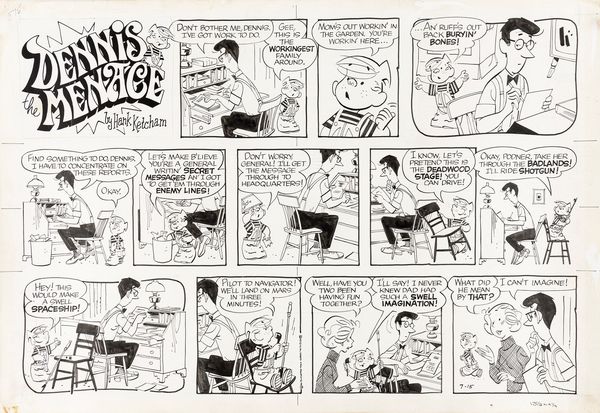 ,Hank Ketcham : Dennis the Menace  - Asta Fumetti: tavole e illustrazioni originali - Associazione Nazionale - Case d'Asta italiane