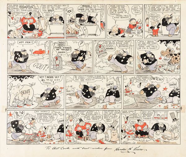,Harold Knerr : The Katzenjammer Kids  - Asta Fumetti: tavole e illustrazioni originali - Associazione Nazionale - Case d'Asta italiane