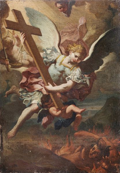 ARTISTA TOSCANO DEL XVII SECOLO : San Michele Arcangelo sconfigge Satana  - Asta Asta 360 | ARTE ANTICA E DEL XIX SECOLO - Dipinti antichi e antiquariato Tradizionale - Associazione Nazionale - Case d'Asta italiane