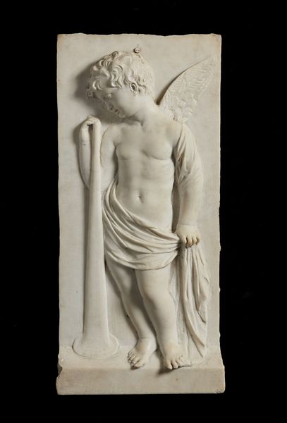 SCULTORE ITALIANO DEL XIX SECOLO : Coppia di bassorilievi in marmo raffiguranti due putti reggi fiaccola  - Asta Asta 360 | ARTE ANTICA E DEL XIX SECOLO - Dipinti antichi e antiquariato Tradizionale - Associazione Nazionale - Case d'Asta italiane