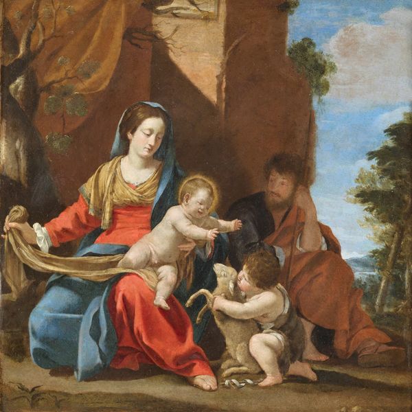 ARTISTA FRANCESE DEL XVII SECOLO : Madonna con Bambino e San Giovannino  - Asta Asta 360 | ARTE ANTICA E DEL XIX SECOLO - Dipinti antichi e antiquariato Tradizionale - Associazione Nazionale - Case d'Asta italiane