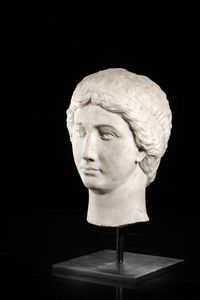 SCULTORE DEL XVI-XVII SECOLO : Volto femminile  - Asta Asta 360 | ARTE ANTICA E DEL XIX SECOLO - Dipinti antichi e antiquariato Tradizionale - Associazione Nazionale - Case d'Asta italiane