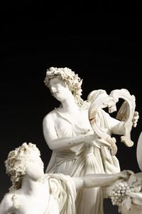 CAPODIMONTE MANIFATTURA : Allegoria del vino  - Asta Asta 360 | ARTE ANTICA E DEL XIX SECOLO - Dipinti antichi e antiquariato Tradizionale - Associazione Nazionale - Case d'Asta italiane