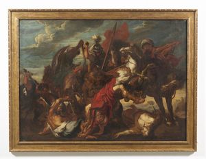 RUBENS  PIETRO PAOLO  (1577 - 1640) : Seguace di. La caccia al leone  - Asta Asta 360 | ARTE ANTICA E DEL XIX SECOLO - Dipinti antichi e antiquariato Tradizionale - Associazione Nazionale - Case d'Asta italiane