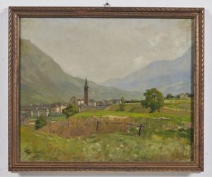 BELLONI GIORGIO (1861 - 1944) : Paesaggio montano  - Asta Asta 361 | ARTE ANTICA E DEL XIX SECOLO - Dipinti del XIX secolo e opere simboliste da collezioni italiane Tradizionale - Associazione Nazionale - Case d'Asta italiane