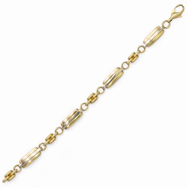 Bracciale in oro a tre colori 18kt  - Asta Gioielli Orologi Fashion Vintage - Associazione Nazionale - Case d'Asta italiane