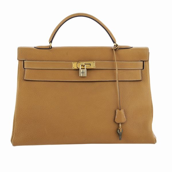 Hermes Kelly 40, borsa a mano vintage  - Asta Gioielli Orologi Fashion Vintage - Associazione Nazionale - Case d'Asta italiane