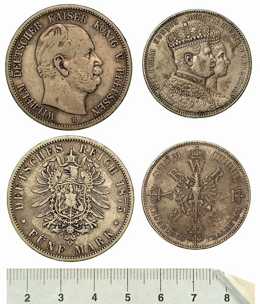 GERMANIA - PRUSSIA. Lotto di due monete.  - Asta Numismatica  - Associazione Nazionale - Case d'Asta italiane