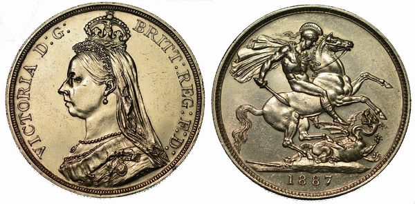 REGNO UNITO. VICTORIA, 1837-1901. Crown 1887.  - Asta Numismatica  - Associazione Nazionale - Case d'Asta italiane