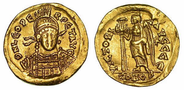 TURCHIA (IMPERO ROMANO DORIENTE). LEONE I, 457-474. Solido. Costantinopoli (anni 462-466).  - Asta Numismatica  - Associazione Nazionale - Case d'Asta italiane