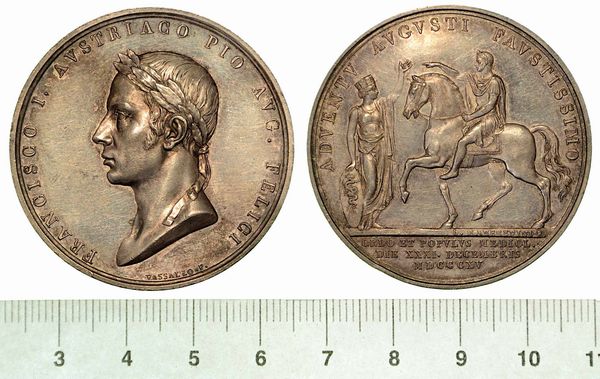 FRANCESCO I IMPERATORE D'AUSTRIA E RE DEL LOMBARDO-VENETO (1815-1835). INGRESSO A MILANO. Medaglia in argento 1815.  - Asta Numismatica  - Associazione Nazionale - Case d'Asta italiane