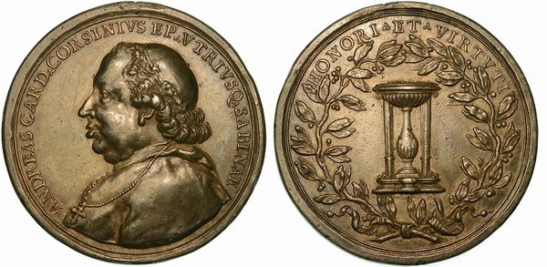 STATO PONTIFICIO. CARDINALE ANDREA CORSINI, 1759-1795. Medaglia in argento s.d.  - Asta Numismatica  - Associazione Nazionale - Case d'Asta italiane