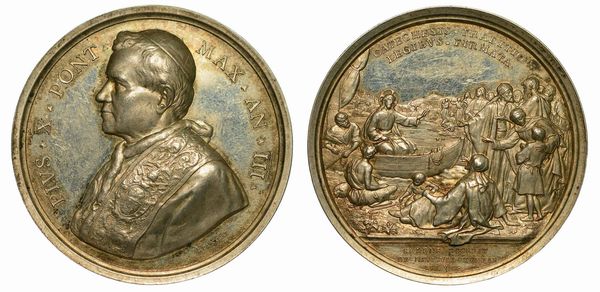 VATICANO. PIO X, 1903-1914. Medaglia annuale A. III.  - Asta Numismatica  - Associazione Nazionale - Case d'Asta italiane