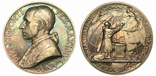 VATICANO. PIO XII, 1939-1958. Medaglia annuale A. V.  - Asta Numismatica  - Associazione Nazionale - Case d'Asta italiane