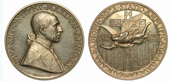 VATICANO. PIO XII, 1939-1958. Medaglia annuale A. XX.  - Asta Numismatica  - Associazione Nazionale - Case d'Asta italiane