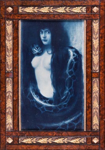 FRANZ VON STUCK : Die Snde.  - Asta Stampe, disegni e dipinti antichi, moderni e contemporanei - Associazione Nazionale - Case d'Asta italiane