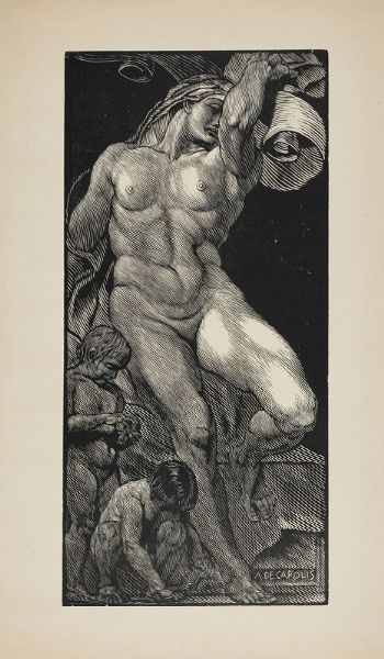 ADOLFO DE CAROLIS : Nudo di donna.  - Asta Stampe, disegni e dipinti antichi, moderni e contemporanei - Associazione Nazionale - Case d'Asta italiane