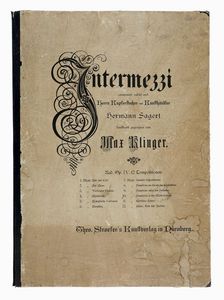 Max Klinger : Intermezzi.  - Asta Stampe, disegni e dipinti antichi, moderni e contemporanei - Associazione Nazionale - Case d'Asta italiane