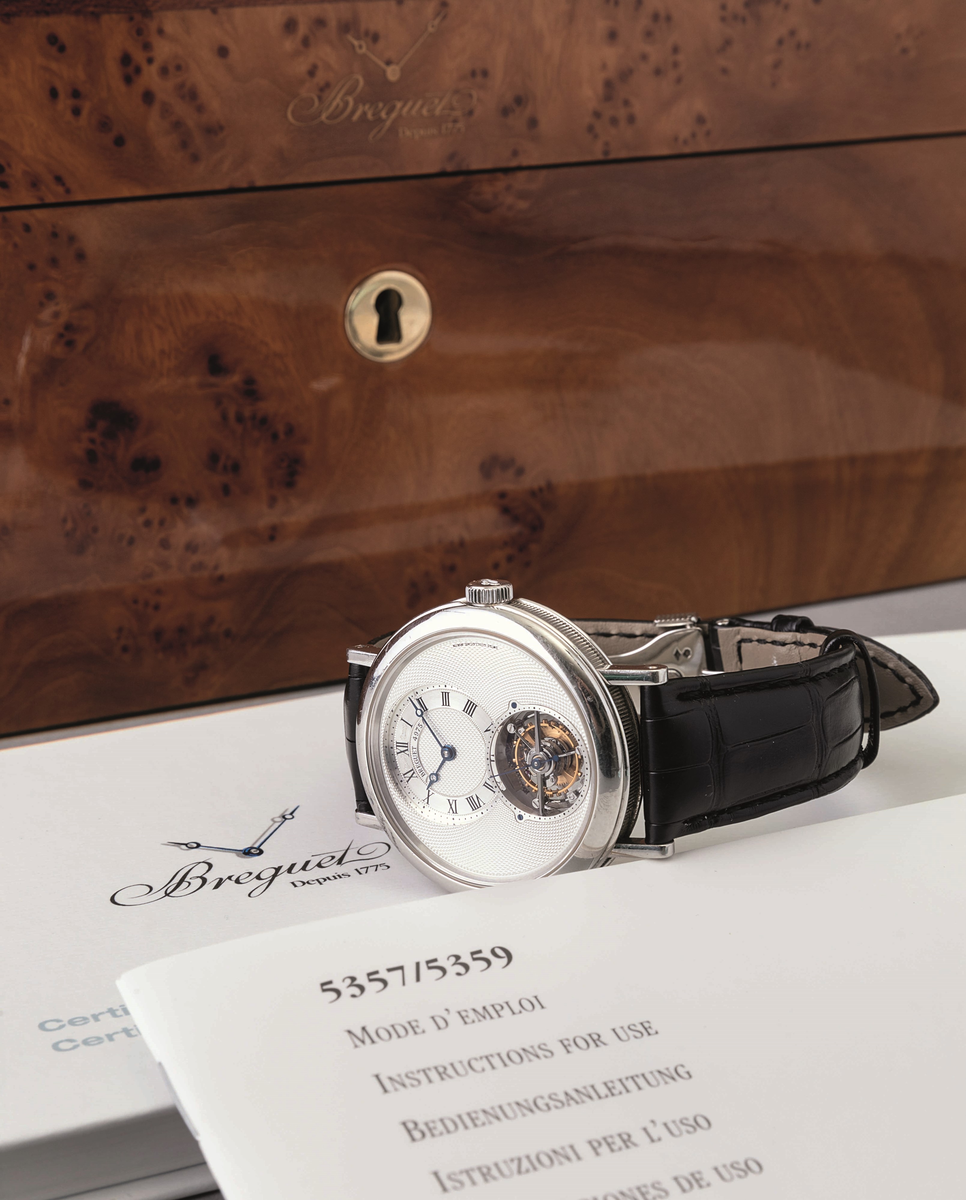 BREGUET Classique Complication Tourbillon ref 5357 in platino