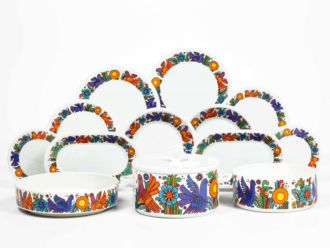 Servizio da tavola Acapulco Lussemburgo, Septfontaines, Manifattura Villeroy  & Boch, 1967-1980 circa - Asta ASTA 0512 